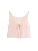 Pink and white cami set