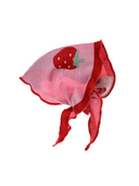 Three-strawberry triangle scarf