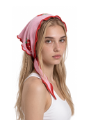 Three-strawberry triangle scarf